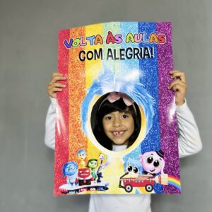 Moldura Volta às Aulas com Alegria