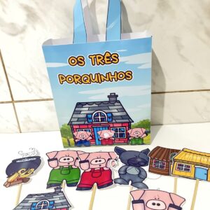 Sacolinha Teatral TRÊS PORQUINHOS